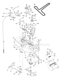 Page J Diagram and Parts List for WE14542L  Weed Eater Lawn Tractor